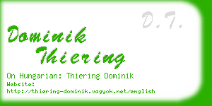 dominik thiering business card
